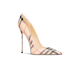 Striped High Heel Pumps - 10cm