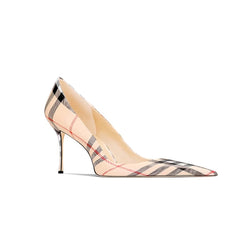 Striped Mid Heel Pumps - 6cm