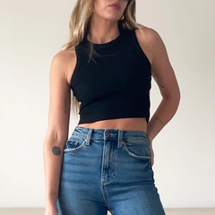 Cut Out Cropped Tank Top