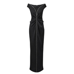 Diamante Evening Dress Gown