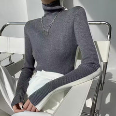 Bi-Color Knitwear Sweater