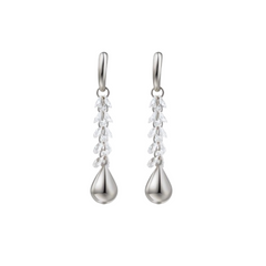 Diamante Drop Earrings - Pair