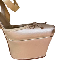 Lace Up High Heel Platform Sandals