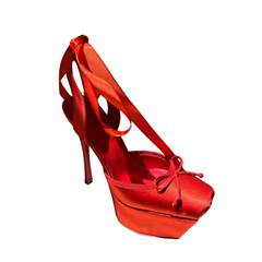 Lace Up High Heel Platform Sandals