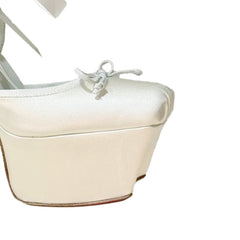 Lace Up High Heel Platform Sandals