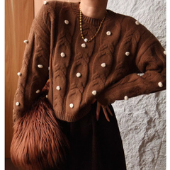 Bi-Color Knitwear Sweater