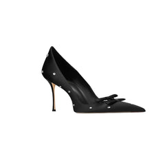 Diamante Mid Heel Pumps - 6cm