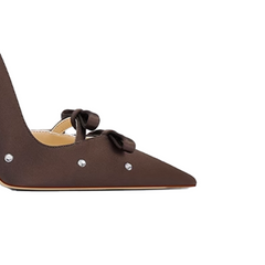 Diamante Mid Heel Pumps - 8cm