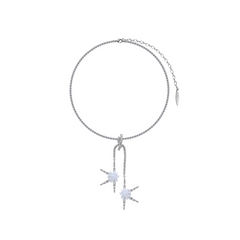 Diamante Flower Necklace