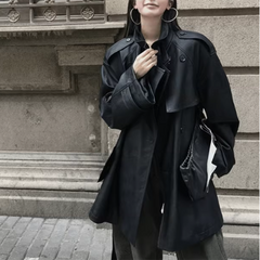 Leather Oversized Jacket