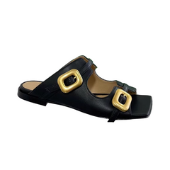 Buckled Slippers Slides