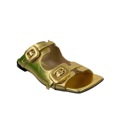 Buckled Slippers Slides