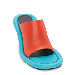 Bi-Color Mules Sandals