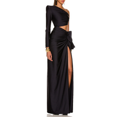 Cut Out Slip Evening Dress Gown