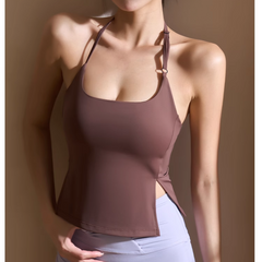 Yoga Pilates Opening Fitted Sports Bra