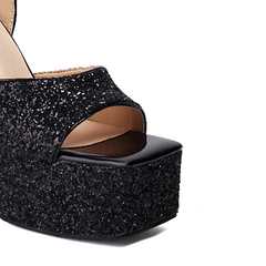 Ankle Strap Block Heel Platform Sandals