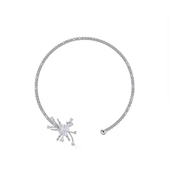 Diamante Flower Choker