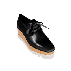 Lace Up Patent Leather Oxford Platform Sneakers