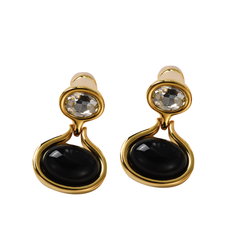 Diamante And Gem Earrings - Pair
