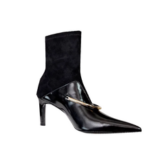 Metal Embellished Ankle Boots