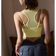 Yoga Pilates Cut Out Fitted Sports Bra