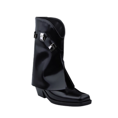 Lock Details Ankle Boots