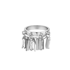 Diamante Fringed Ring