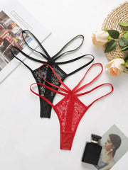 2PCS Sexy Lace G String Thongs