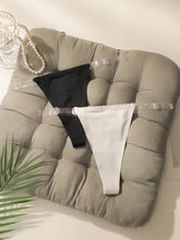 2PCS Women's sexy solid color Thong