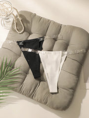 2PCS Women's sexy solid color Thong