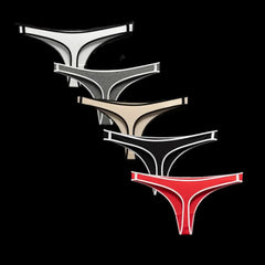 2Pcs Low Waist Women's Seamless Cotton Thong