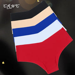 2Pcs/Pack V Waist Women Ice Silk Seamless Briefs Comfortable Stretchy Underwear
