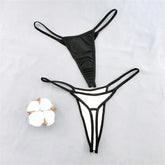 2Pcs Simple Cotton Seamless Thong