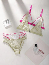 2Sets Women Satin Triangle lingerie
