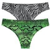 2pcs/pack Seamless Leopard Underwear