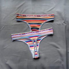 3 Pcs Brazilian Women Stripe Underwear