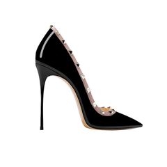 Studded High Heel Pumps - 10cm