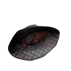 Quilted Leather Hat