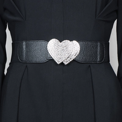 Diamante Heart Girdle Belt