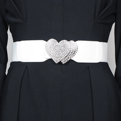 Diamante Heart Girdle Belt