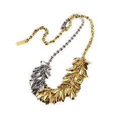 Bi-Color Fringed Necklace