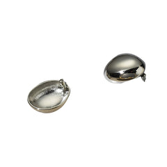 Basic Metal Ear Studs Earrings - Pair