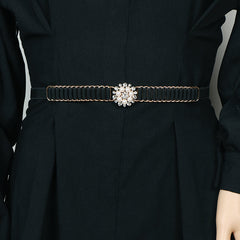 Diamante Flower Girdle Belt