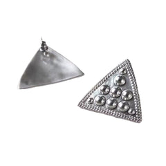 Studded Triangle Earrings - Pair