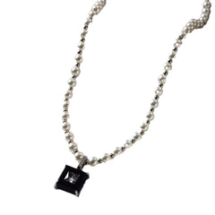 Diamante Pearl Necklace