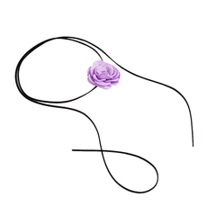 Flower Lace Up Choker