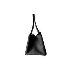 Leather Trapeze Tote Bag