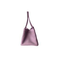 Leather Trapeze Tote Bag