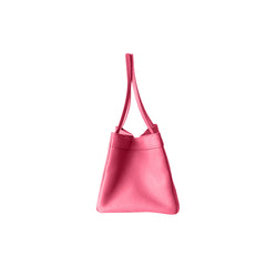 Leather Trapeze Tote Bag