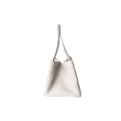 Leather Trapeze Tote Bag